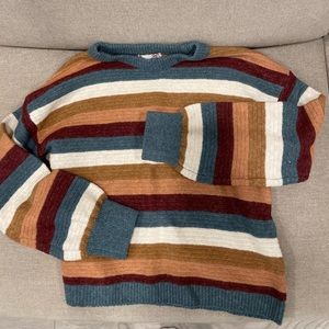 Cute striped soft sweater size small
